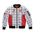 Custom Malta Football Jersey Go Champions Sleeve Zip Bomber Jacket White Style
