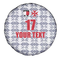 Custom Malta Football Jersey Go Champions Spare Tire Cover White Style