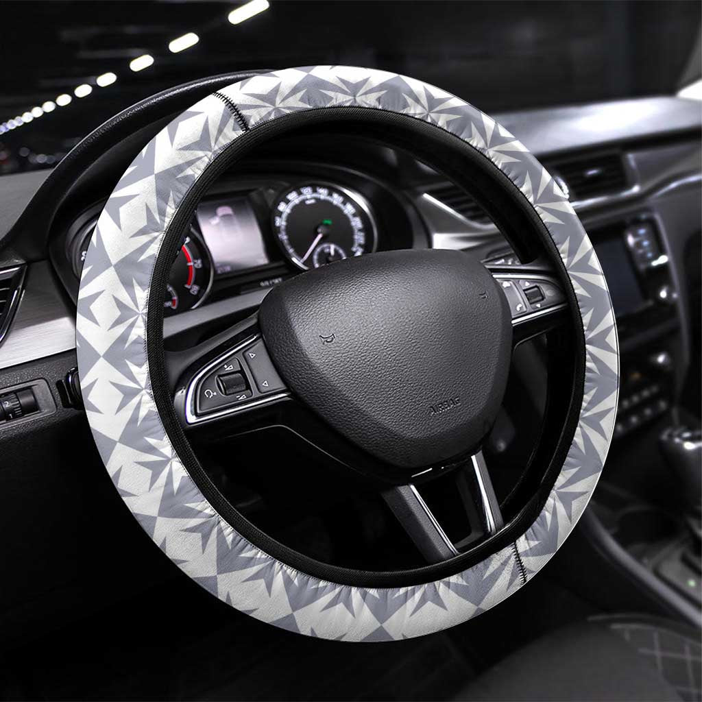 Malta Football Jersey Go Champions Steering Wheel Cover White Style