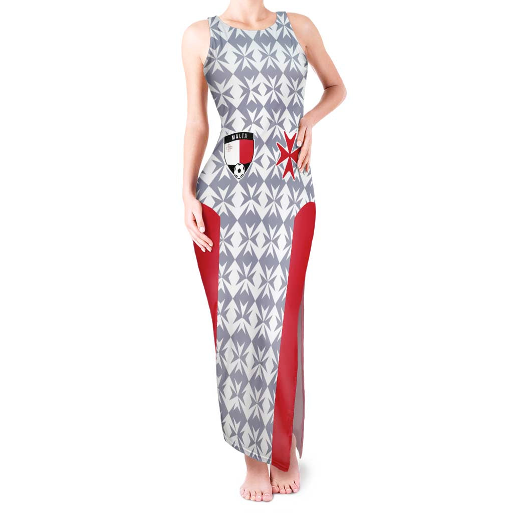 Custom Malta Football Jersey Go Champions Tank Maxi Dress White Style