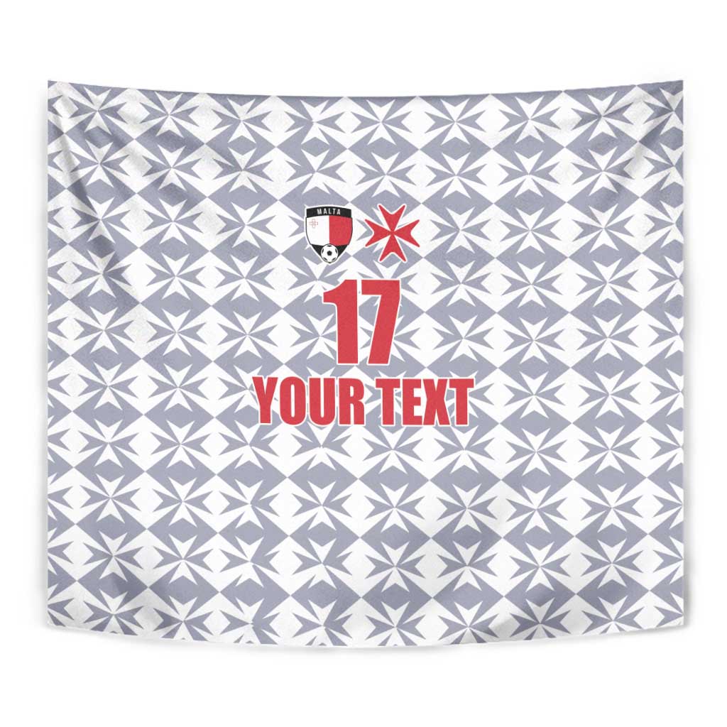 Custom Malta Football Jersey Go Champions Tapestry White Style
