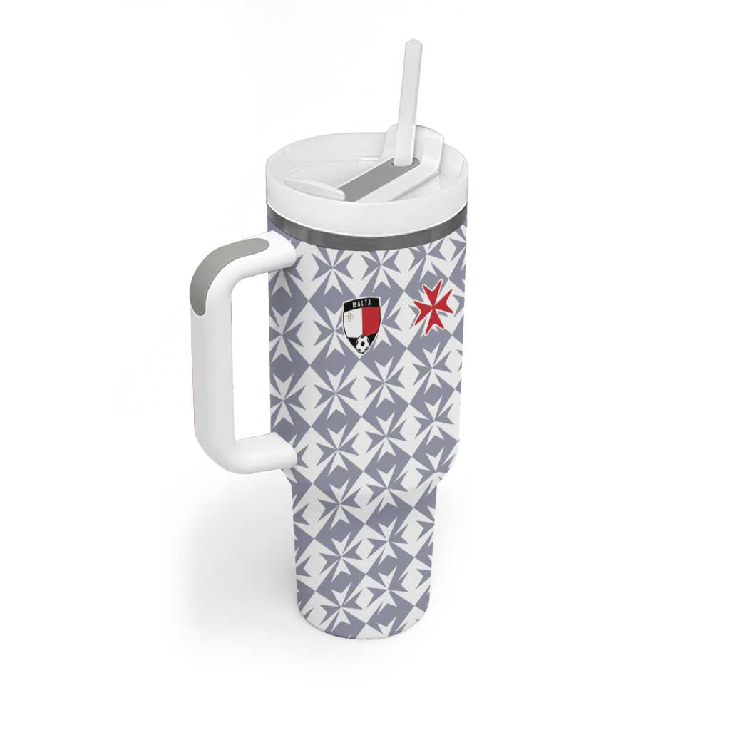 Custom Malta Football Jersey Go Champions Tumbler With Handle White Style