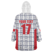 Custom Malta Football Jersey Go Champions Wearable Blanket Hoodie White Style