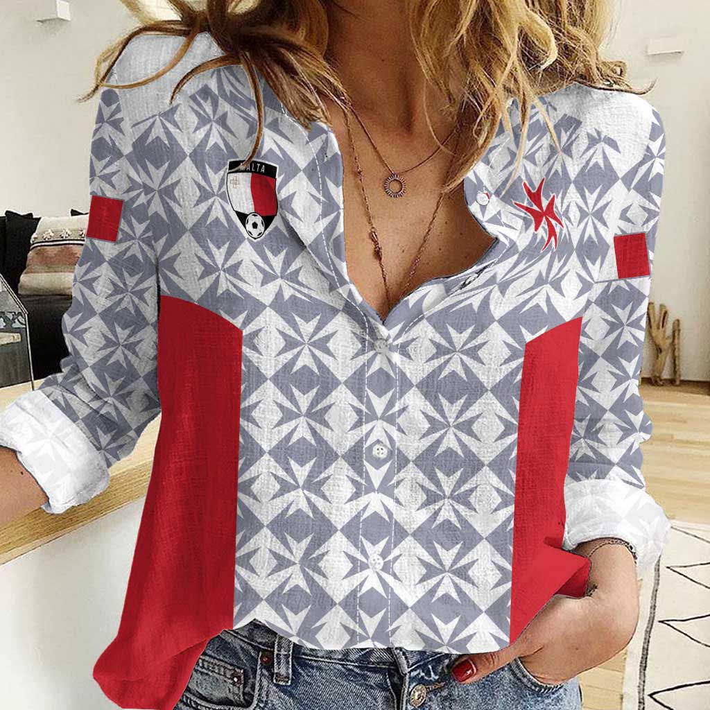 Custom Malta Football Jersey Go Champions Women Casual Shirt White Style