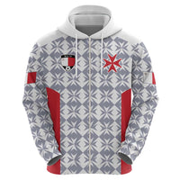 Custom Malta Football Jersey Go Champions Zip Hoodie White Style
