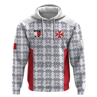 Custom Malta Football Jersey Go Champions Zip Hoodie White Style
