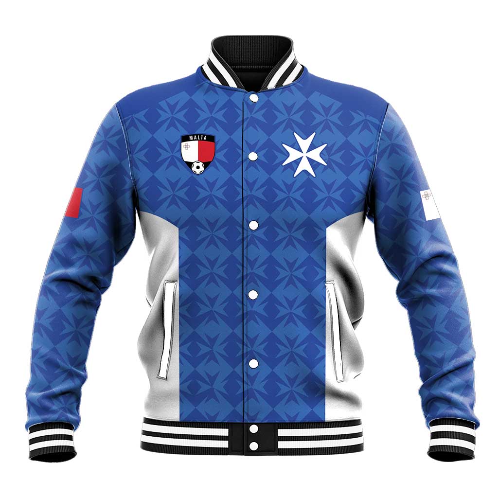 Custom Malta Football Jersey Go Champions Baseball Jacket Blue Style