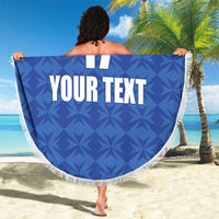 Custom Malta Football Jersey Go Champions Beach Blanket Blue Style