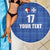 Custom Malta Football Jersey Go Champions Beach Blanket Blue Style