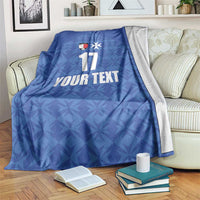 Custom Malta Football Jersey Go Champions Blanket Blue Style