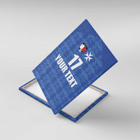 Custom Malta Football Jersey Go Champions Canvas Wall Art Blue Style