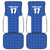 Custom Malta Football Jersey Go Champions Car Mats Blue Style