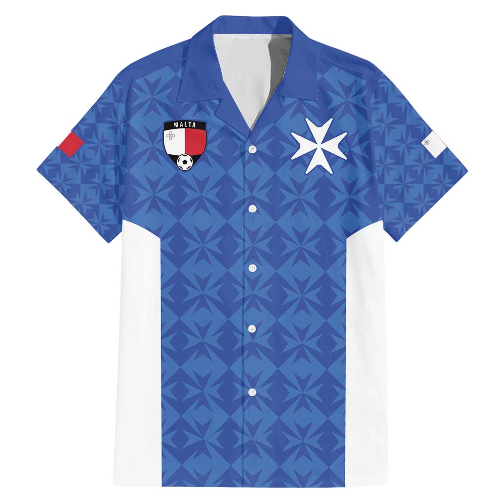 Custom Malta Football Jersey Go Champions Family Matching Mermaid Dress and Hawaiian Shirt Blue Style