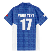 Custom Malta Football Jersey Go Champions Family Matching Mermaid Dress and Hawaiian Shirt Blue Style