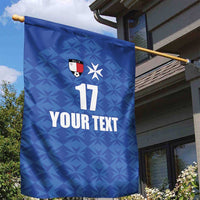 Custom Malta Football Jersey Go Champions Garden Flag Blue Style