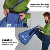 Custom Malta Football Jersey Go Champions Grocery Bag Blue Style