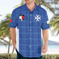 Custom Malta Football Jersey Go Champions Hawaiian Shirt Blue Style