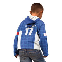 Custom Malta Football Jersey Go Champions Kid Hoodie Blue Style