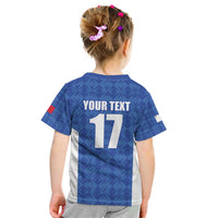 Custom Malta Football Jersey Go Champions Kid T Shirt Blue Style