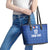 Custom Malta Football Jersey Go Champions Leather Tote Bag Blue Style