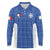 Custom Malta Football Jersey Go Champions Long Sleeve Polo Shirt Blue Style