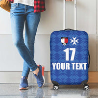 Custom Malta Football Jersey Go Champions Luggage Cover Blue Style