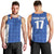 Custom Malta Football Jersey Go Champions Men Tank Top Blue Style