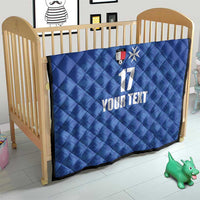 Custom Malta Football Jersey Go Champions Quilt Blue Style