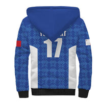 Custom Malta Football Jersey Go Champions Sherpa Hoodie Blue Style