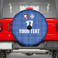 Custom Malta Football Jersey Go Champions Spare Tire Cover Blue Style