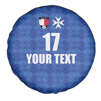 Custom Malta Football Jersey Go Champions Spare Tire Cover Blue Style