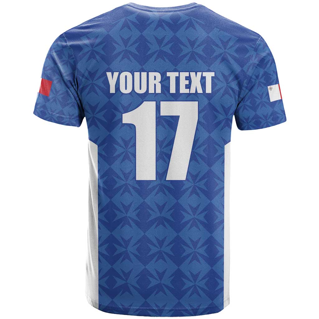 Custom Malta Football Jersey Go Champions T Shirt Blue Style