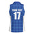 Custom Malta Football Jersey Go Champions Women Sleeveless Polo Shirt Blue Style