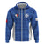Custom Malta Football Jersey Go Champions Zip Hoodie Blue Style