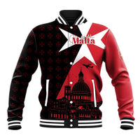 Malta Cross With Valletta Capital Baseball Jacket Scenery in Velletta Capital