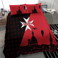 Malta Cross With Valletta Capital Bedding Set Scenery in Velletta Capital