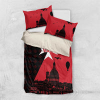 Malta Cross With Valletta Capital Bedding Set Scenery in Velletta Capital