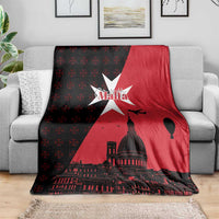 Malta Cross With Valletta Capital Blanket Scenery in Velletta Capital