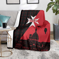 Malta Cross With Valletta Capital Blanket Scenery in Velletta Capital