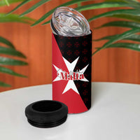 Malta Cross With Valletta Capital 4 in 1 Can Cooler Tumbler Scenery in Velletta Capital