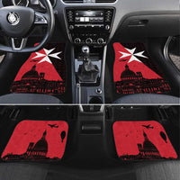 Malta Cross With Valletta Capital Car Mats Scenery in Velletta Capital