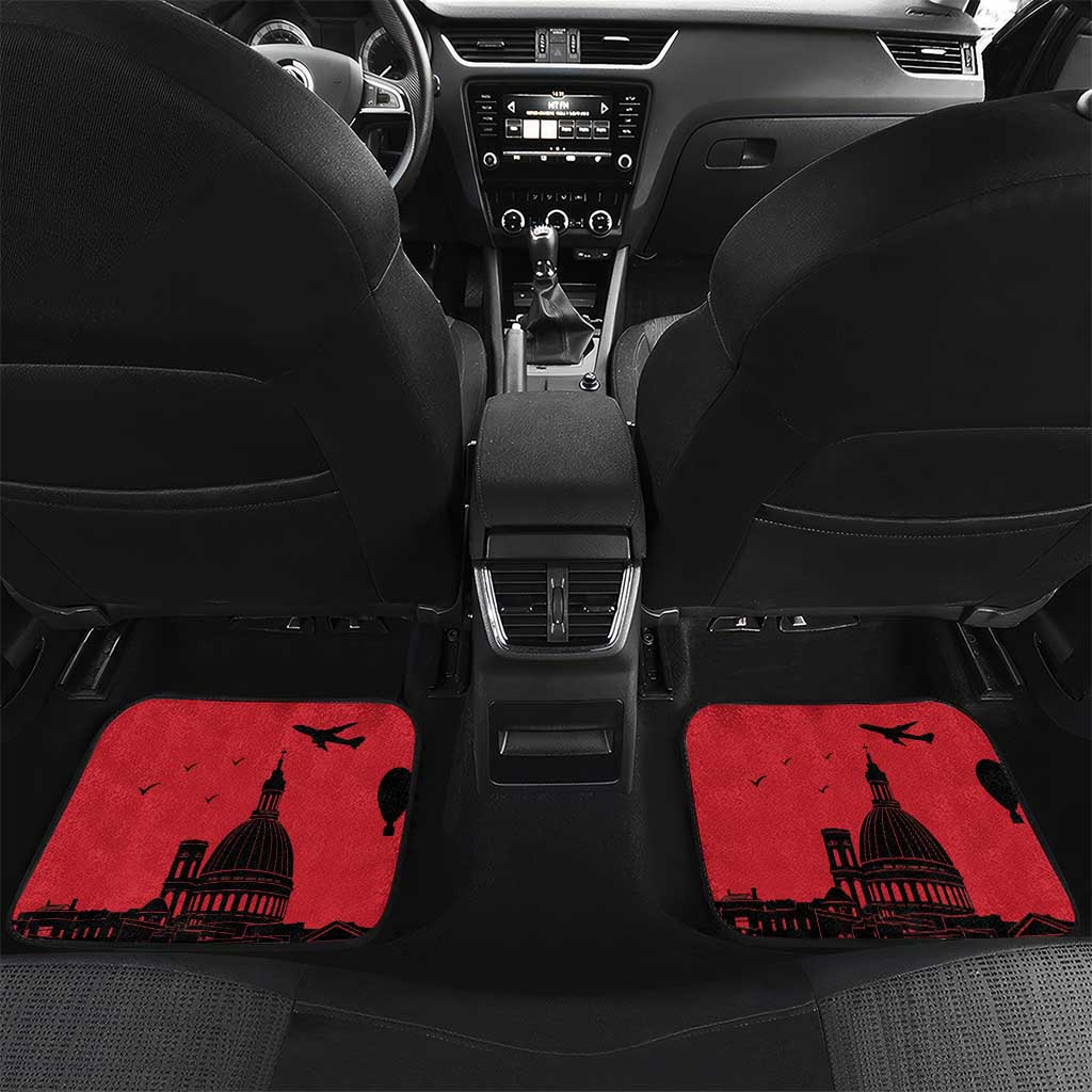 Malta Cross With Valletta Capital Car Mats Scenery in Velletta Capital