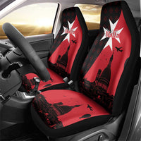 Malta Cross With Valletta Capital Car Seat Cover Scenery in Velletta Capital