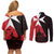 Malta Cross With Valletta Capital Couples Matching Off Shoulder Short Dress and Long Sleeve Button Shirt Scenery in Velletta Capital