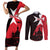 Malta Cross With Valletta Capital Couples Matching Short Sleeve Bodycon Dress and Long Sleeve Button Shirt Scenery in Velletta Capital