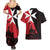 Malta Cross With Valletta Capital Couples Matching Summer Maxi Dress and Hawaiian Shirt Scenery in Velletta Capital