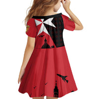 Malta Cross With Valletta Capital Family Matching Off Shoulder Maxi Dress and Hawaiian Shirt Scenery in Velletta Capital