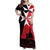 Malta Cross With Valletta Capital Family Matching Off Shoulder Maxi Dress and Hawaiian Shirt Scenery in Velletta Capital