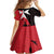 Malta Cross With Valletta Capital Family Matching Off Shoulder Short Dress and Hawaiian Shirt Scenery in Velletta Capital
