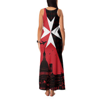 Malta Cross With Valletta Capital Family Matching Tank Maxi Dress and Hawaiian Shirt Scenery in Velletta Capital